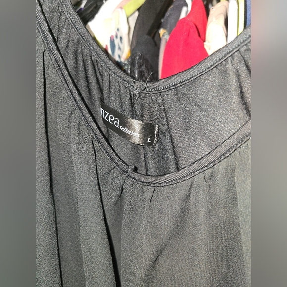 💋5/20 Zanzea black blouse size large - Picture 2 of 5